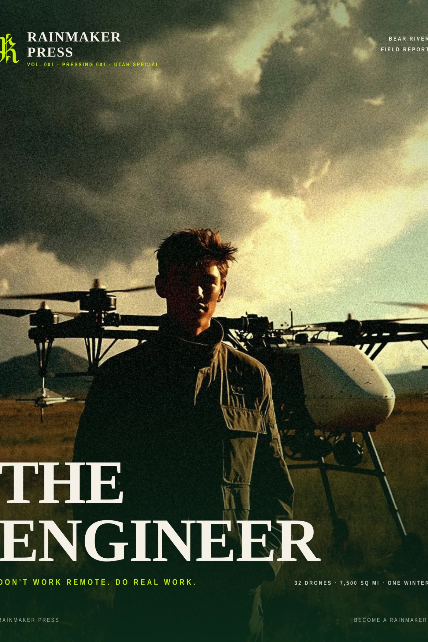 THE ENGINEER. Intimate portrait cover, Wax Poetics lineage.