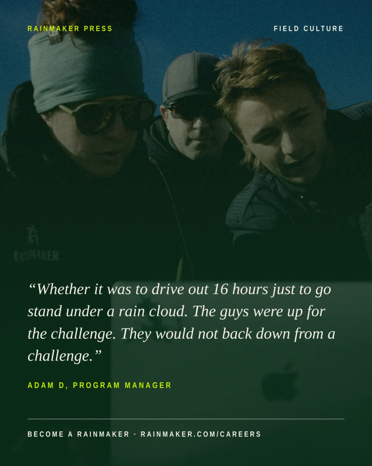 Quote card for The Interviews No. 2.